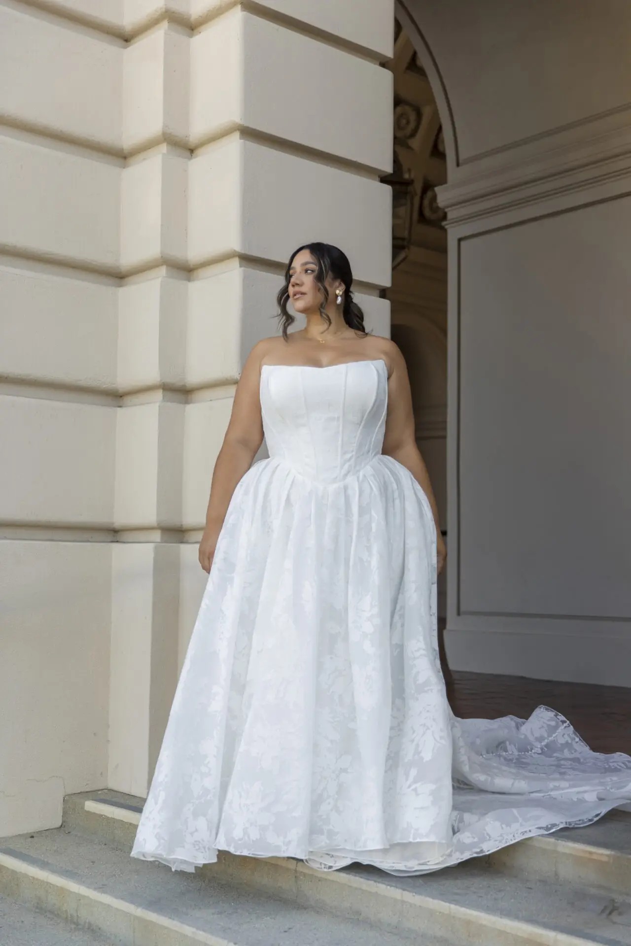 aline plus size bridal