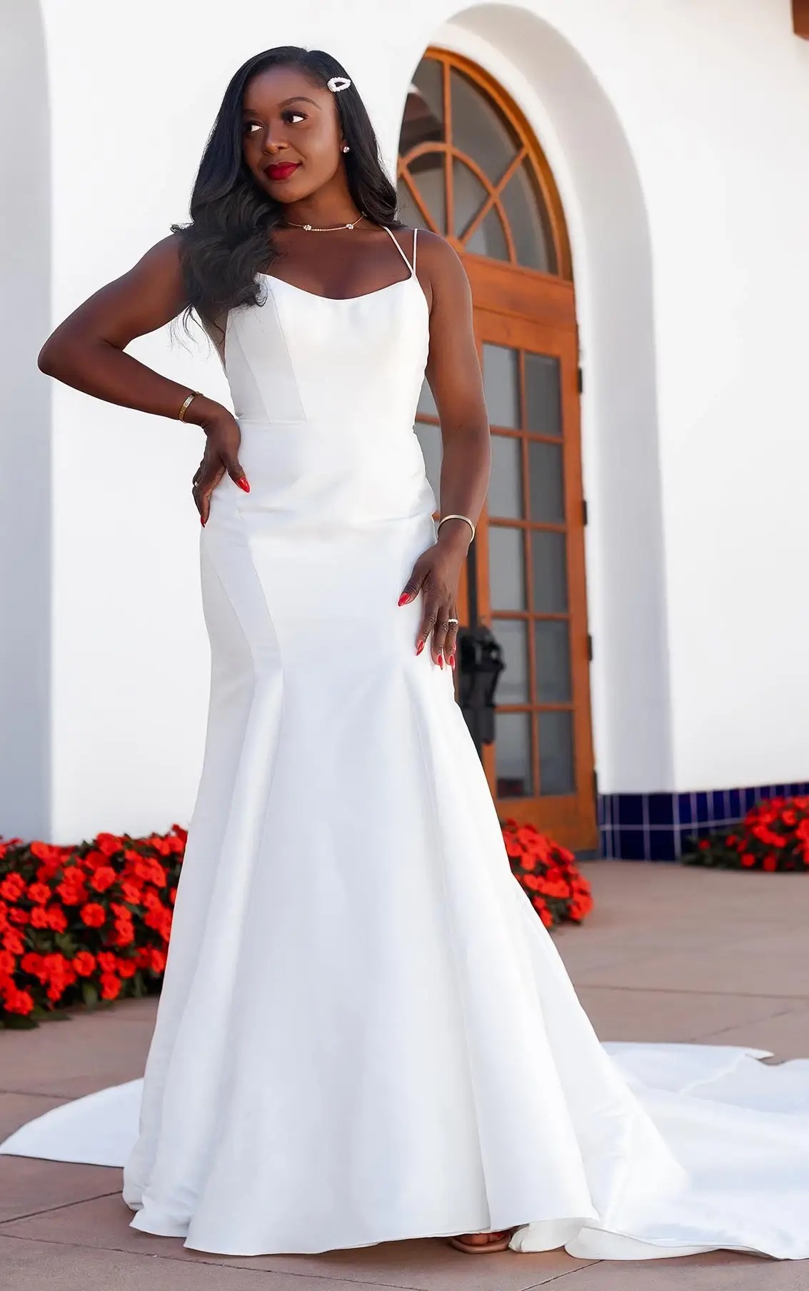 trumpet wedding dress