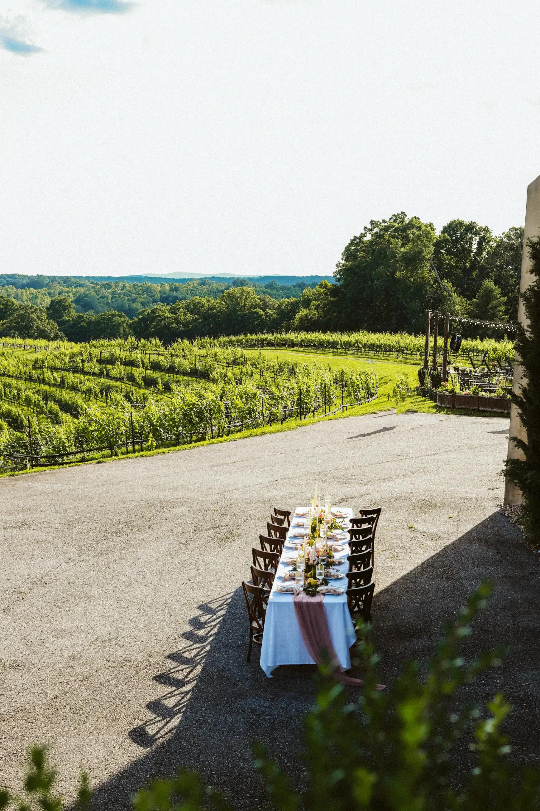 summer tablescape italian wedding