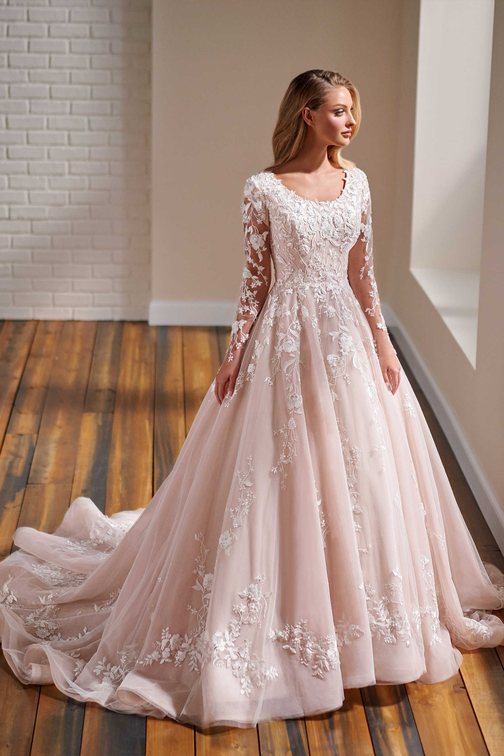 Modest by Mon Cheri | Bel Fiore Bridal - Bonnie | Bel Fiore Bridal