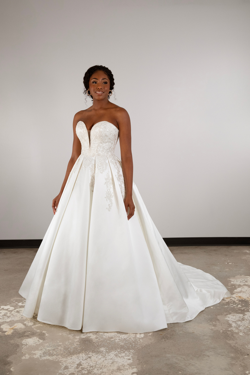 Essense Wedding Dresses Dropped Waist